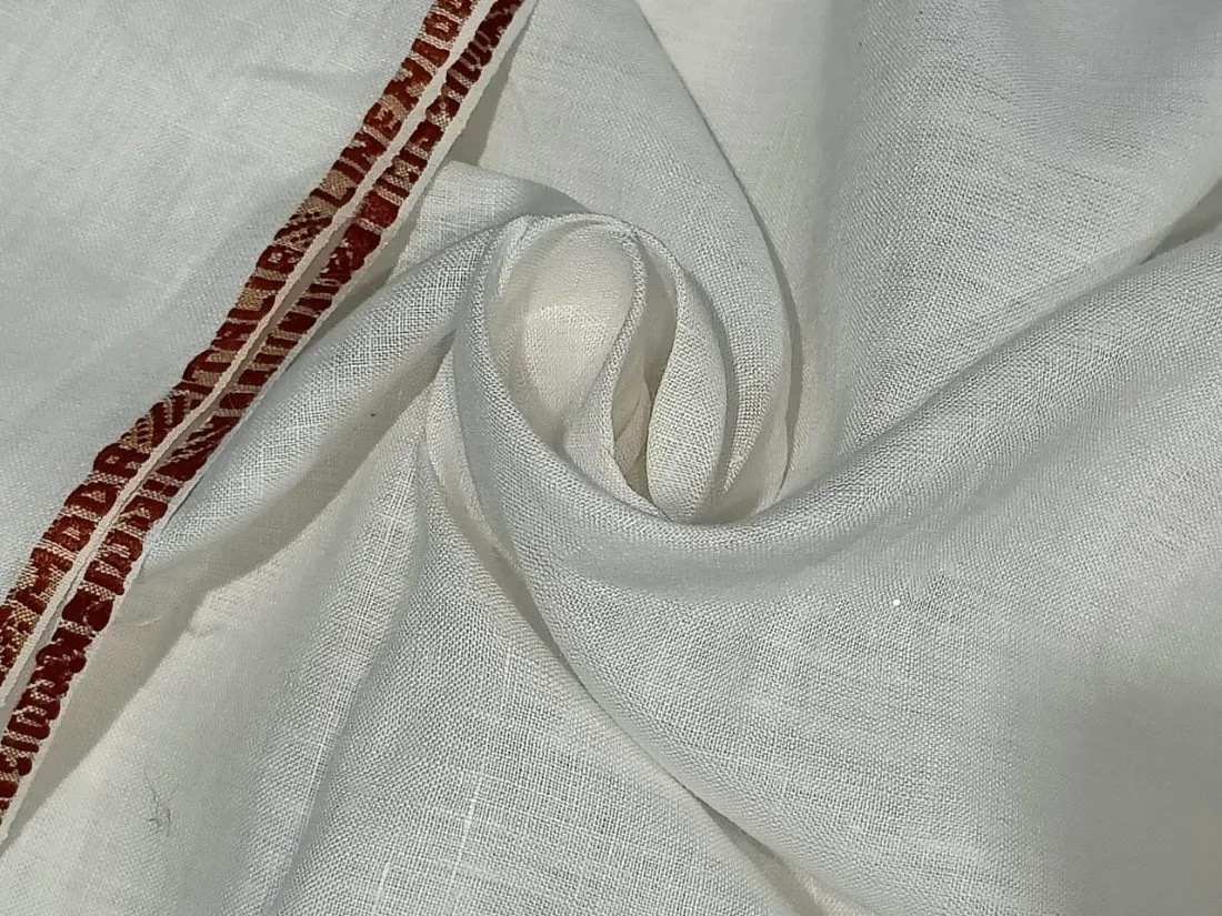white linen 60 LEA MODA ITALIA 58" wide [12179]