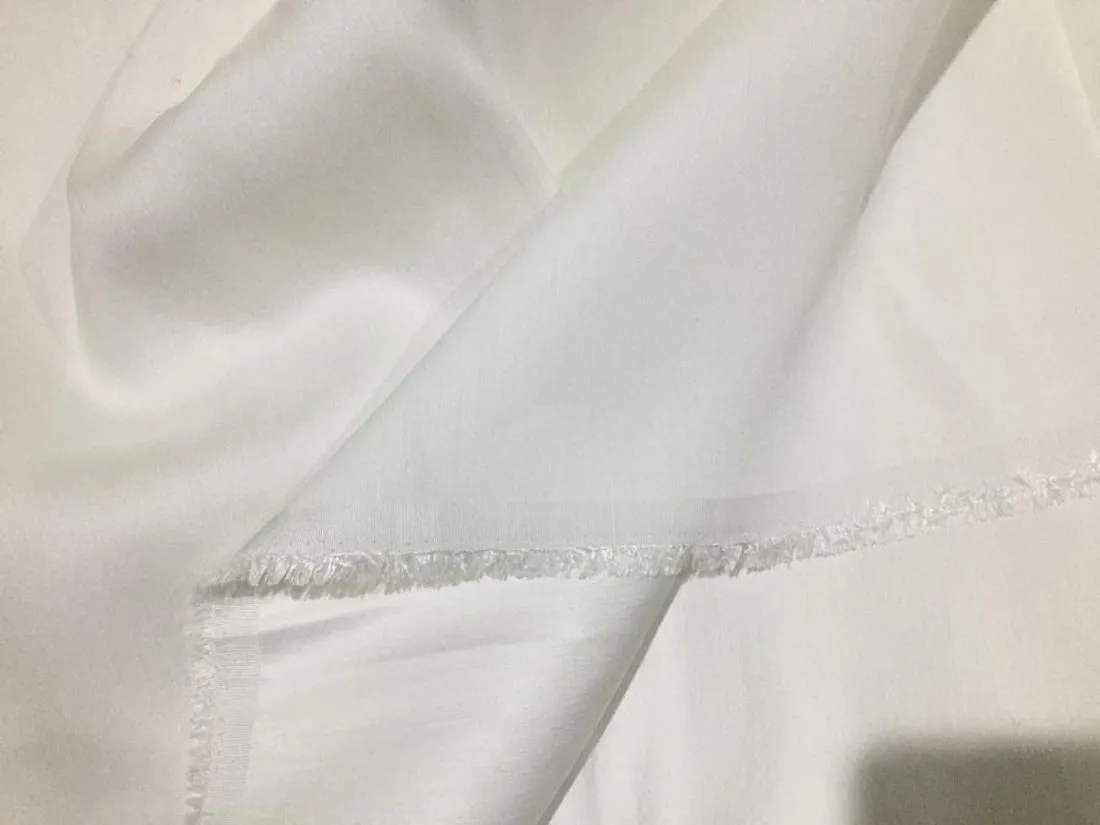 WHITE linen satin 44/ 58" wide