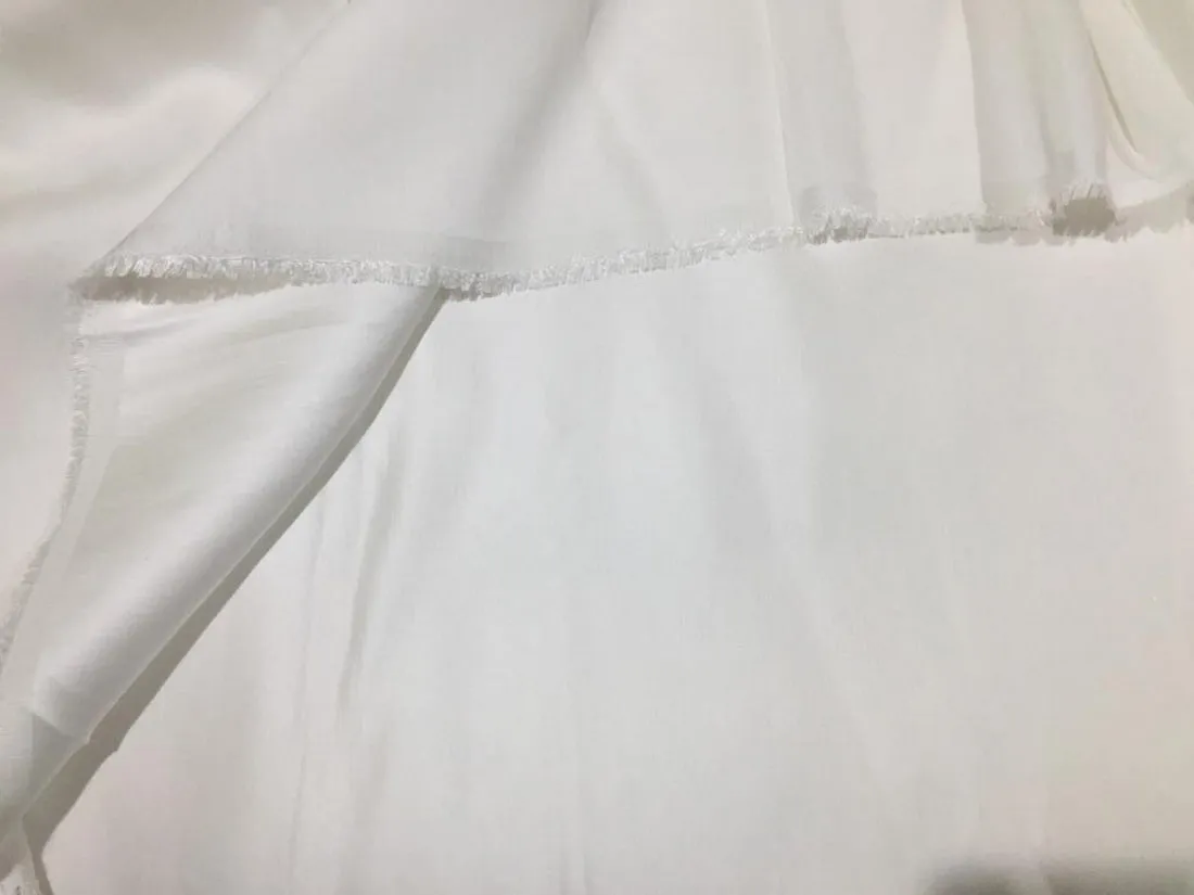 WHITE linen satin 44/ 58" wide
