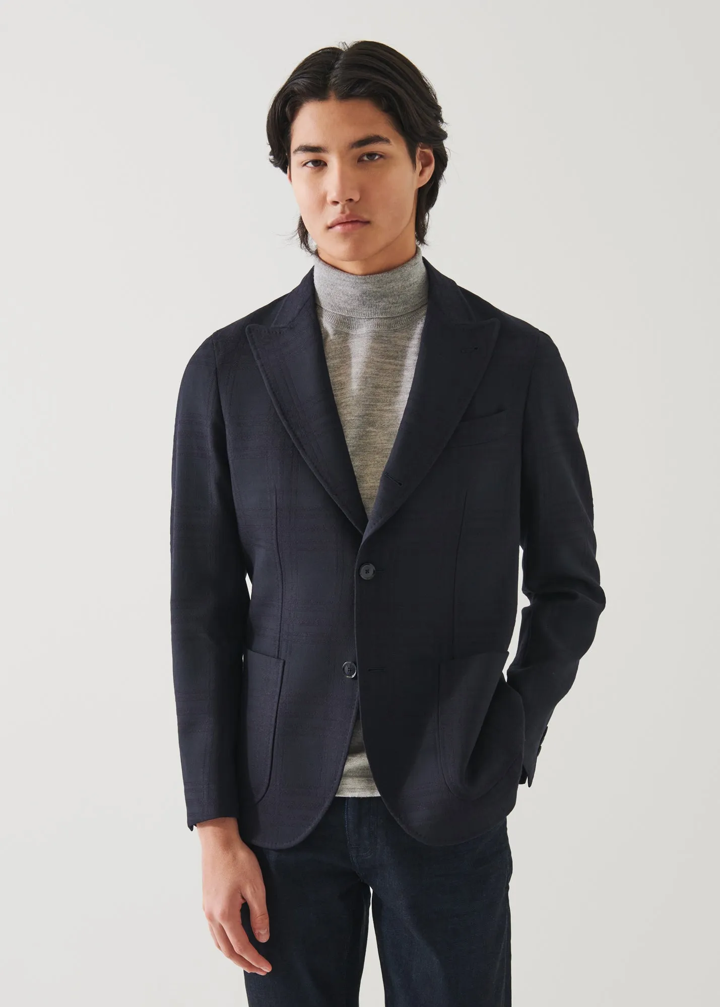 Window Pane Check Blazer