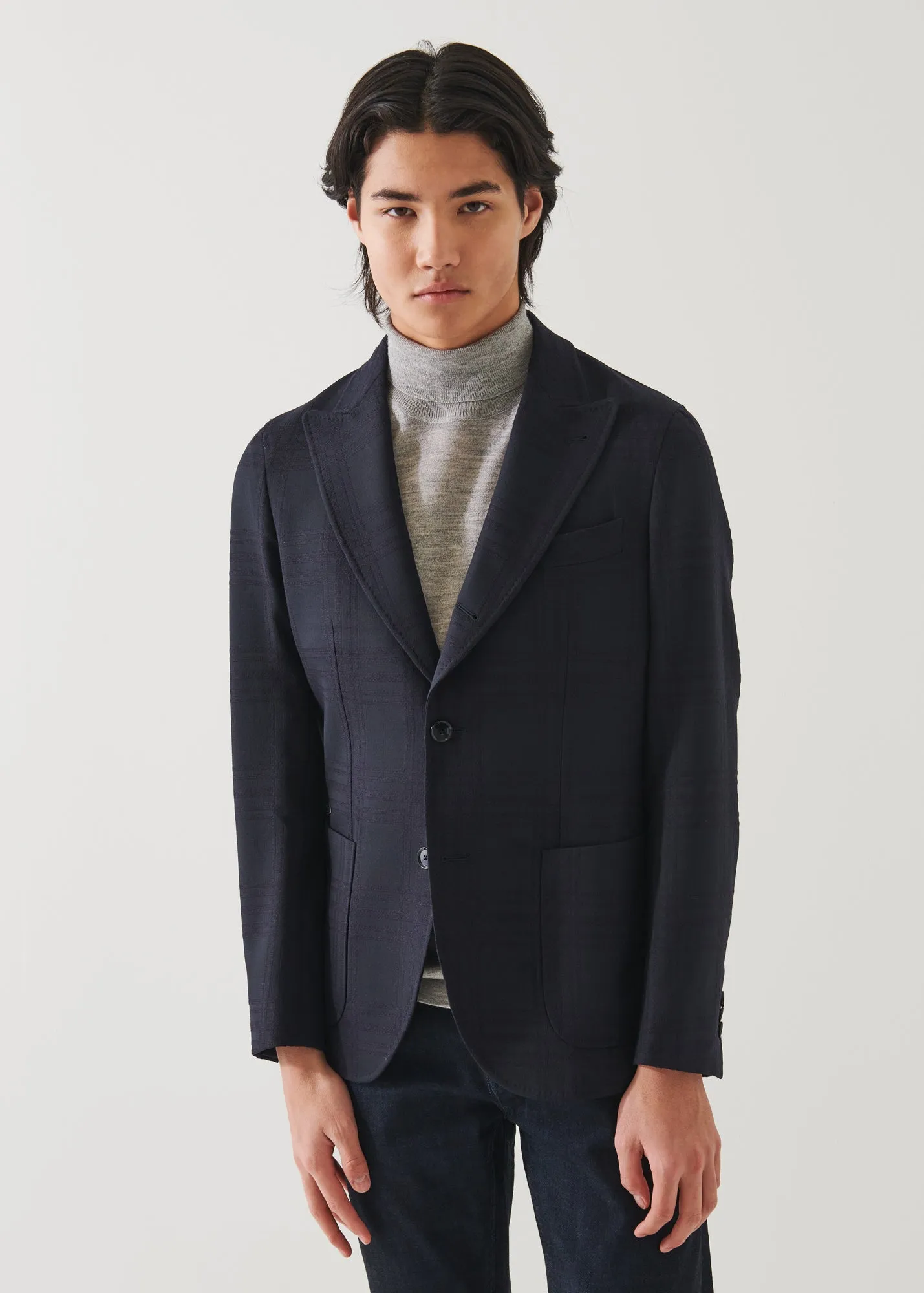 Window Pane Check Blazer