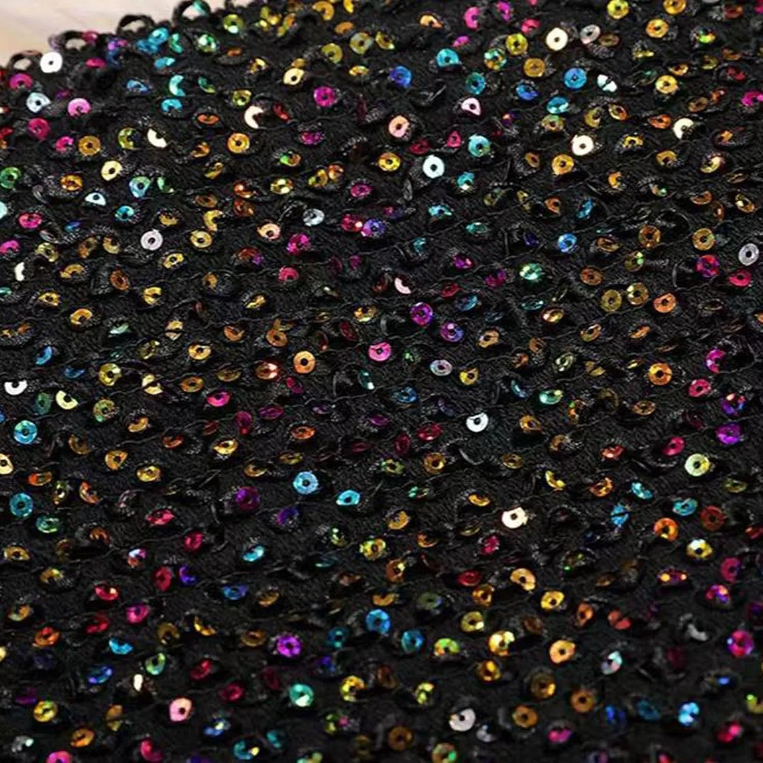 Women's Faux Fur Hem Sequin Pencil Skirt Winter High Waist Bodycon Mini Skirts Sexy Glitter Cocktail Party Skirt